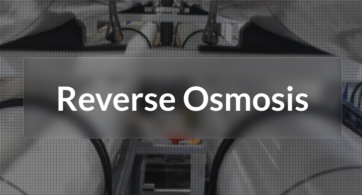 Reverse osmosis water treatment equipment
